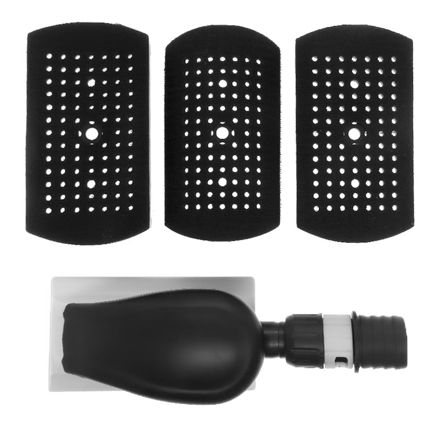 70 × 150 mm Levigatrice Manuale, Incluse 3 Strisce di Levigatura, Levigatura Senza Polvere, la Levigatrice è Adatta per la Levigatura di Legno e Metallo e per i lavori a Secco (nero)