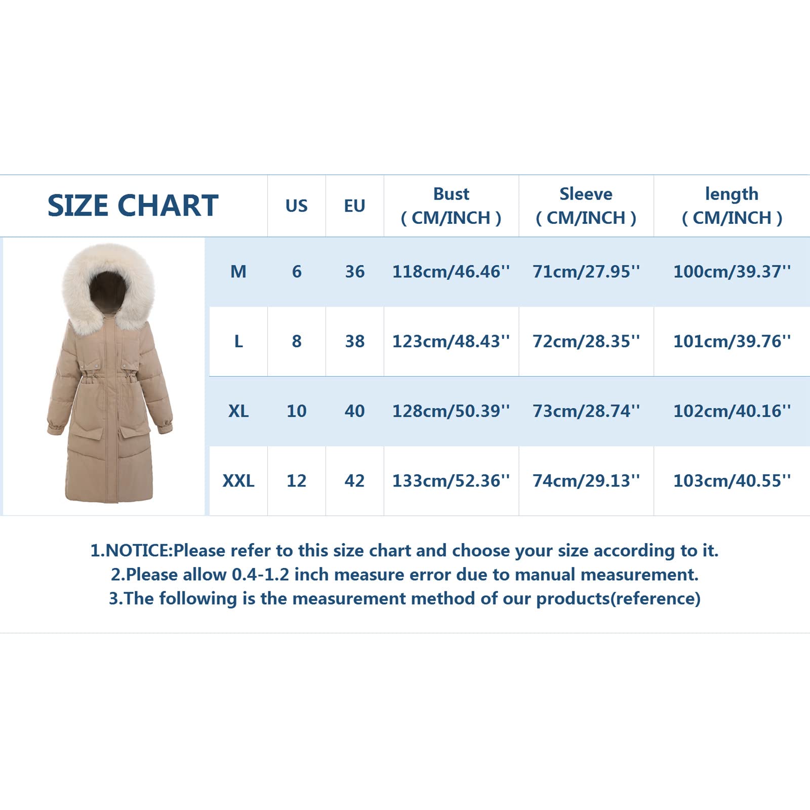 Abrigo largo de invierno para mujer con pelo, parka larga, abrigo de piel sintética, cuello con capucha, cálido, forrado, cortavientos, para exterior, longitud hasta la rodilla, M - XXL