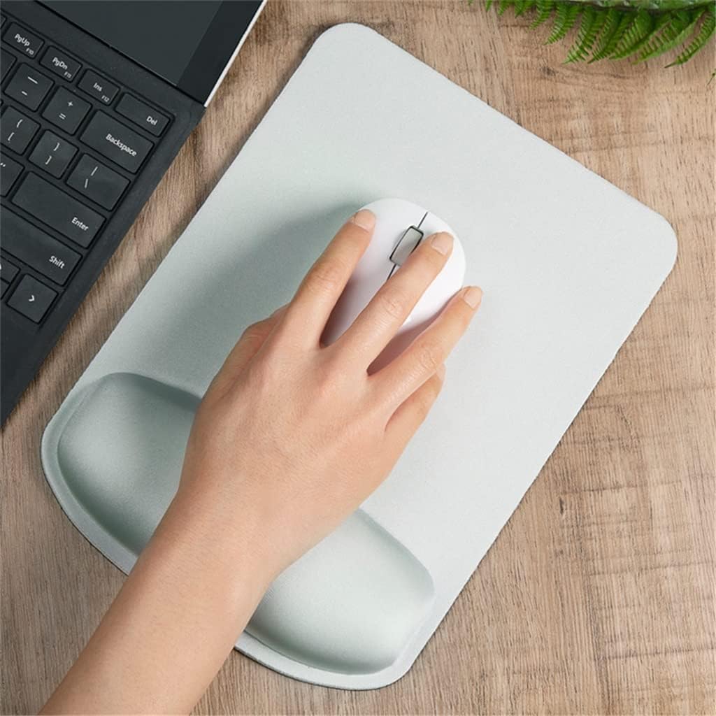 Solid Color Mouse Pad Wrist Rest Mousepad Gaming Office Mat for Desktop Laptop for Gaming PC(A)