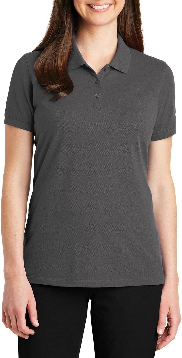 JustBlanks Womens Short Sleeves Polo Shirt Performance Lightweight Athletic Golf Polo Shirt for Women