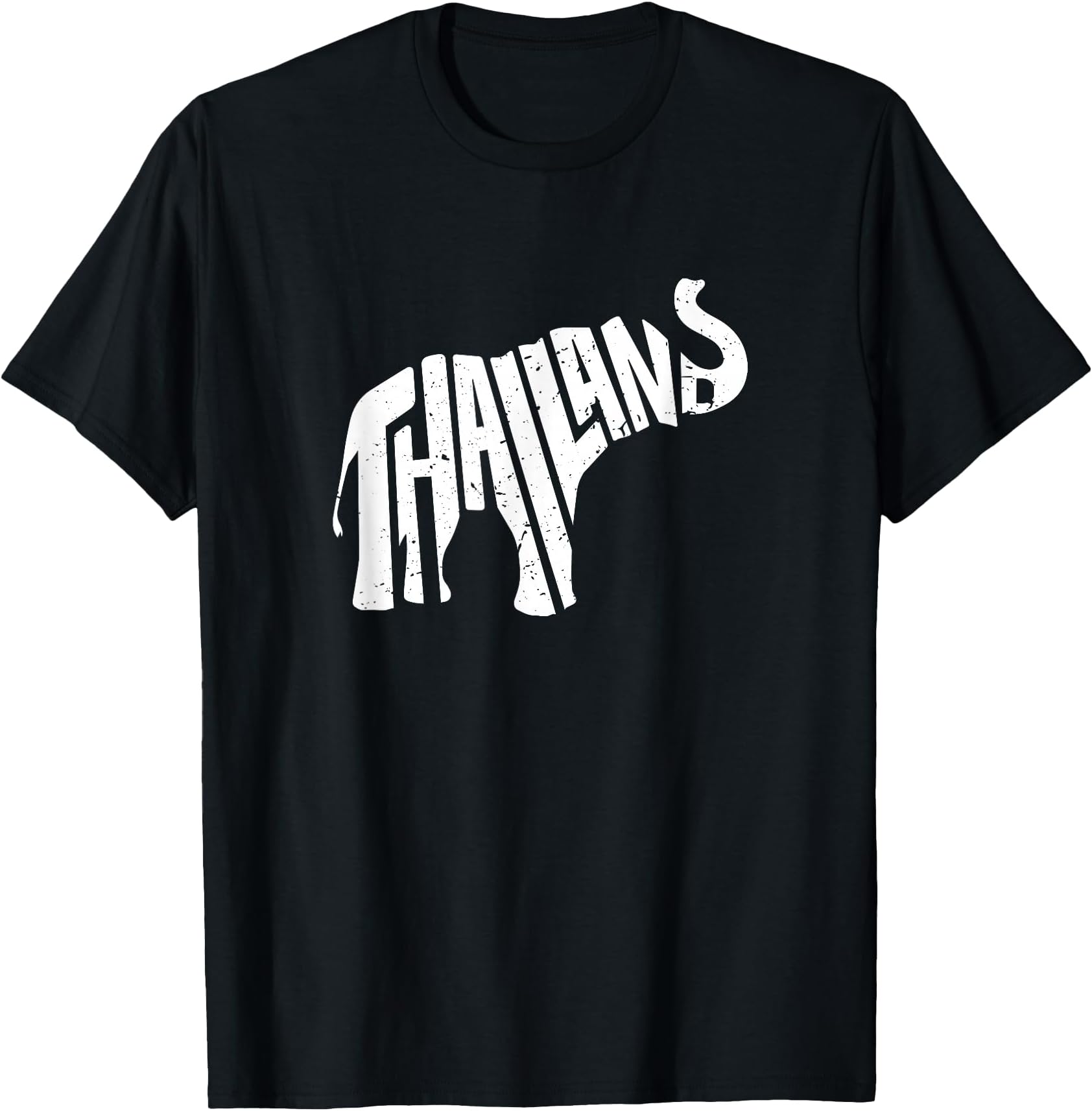 Thailand Asian Elephant Word Art - Funny Animal T-Shirt