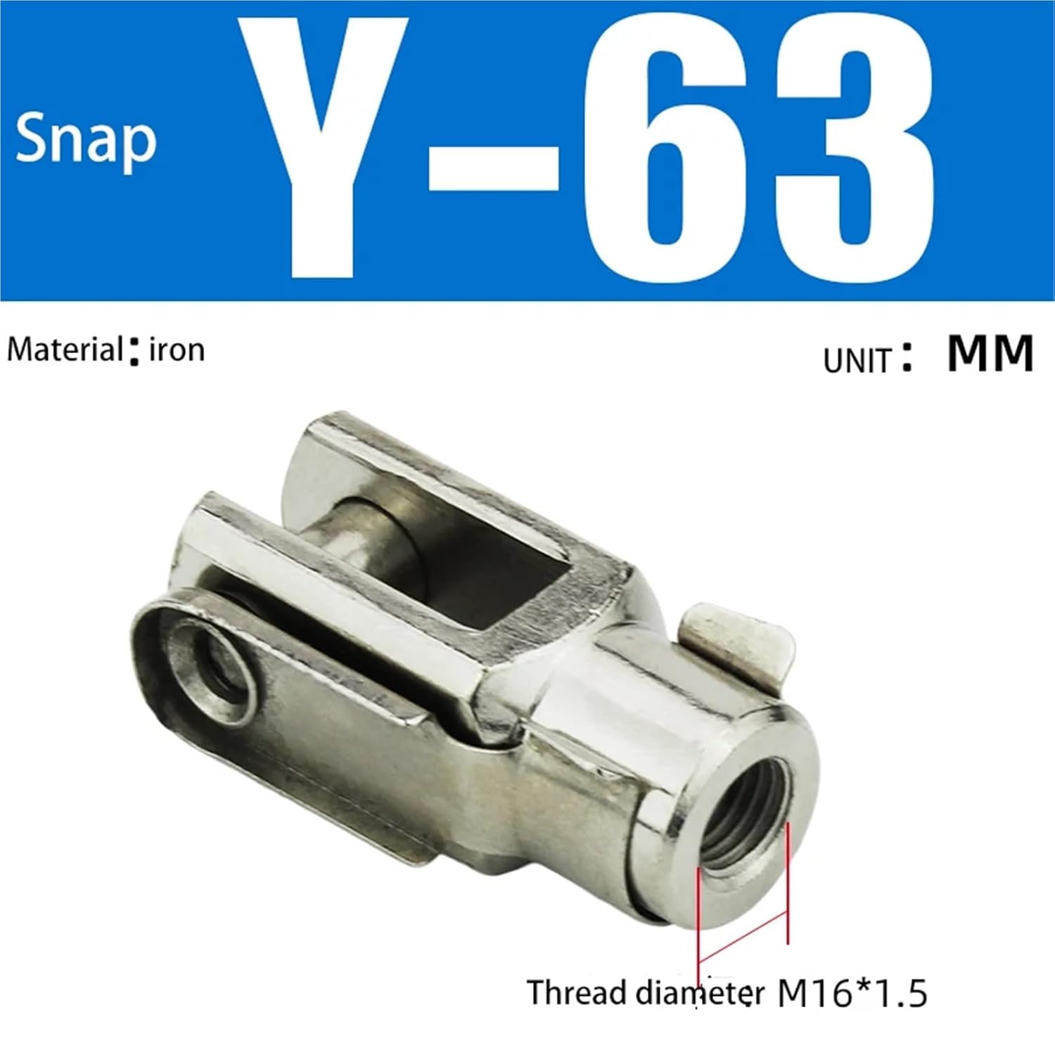 Standard Cylinder Accessories Y-Type Connector with Buckle Nickel-Plated mounting Accessories Connector Fixed Y20 Y25 Y32 Y40(Y-63)