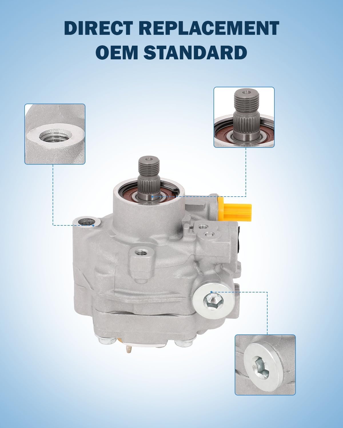 ECCPP Power Steering Pump fit for Subaru Impreza 2006 2.5L 2458CC H4 GAS DOHC Turbocharged Replace #21-5396