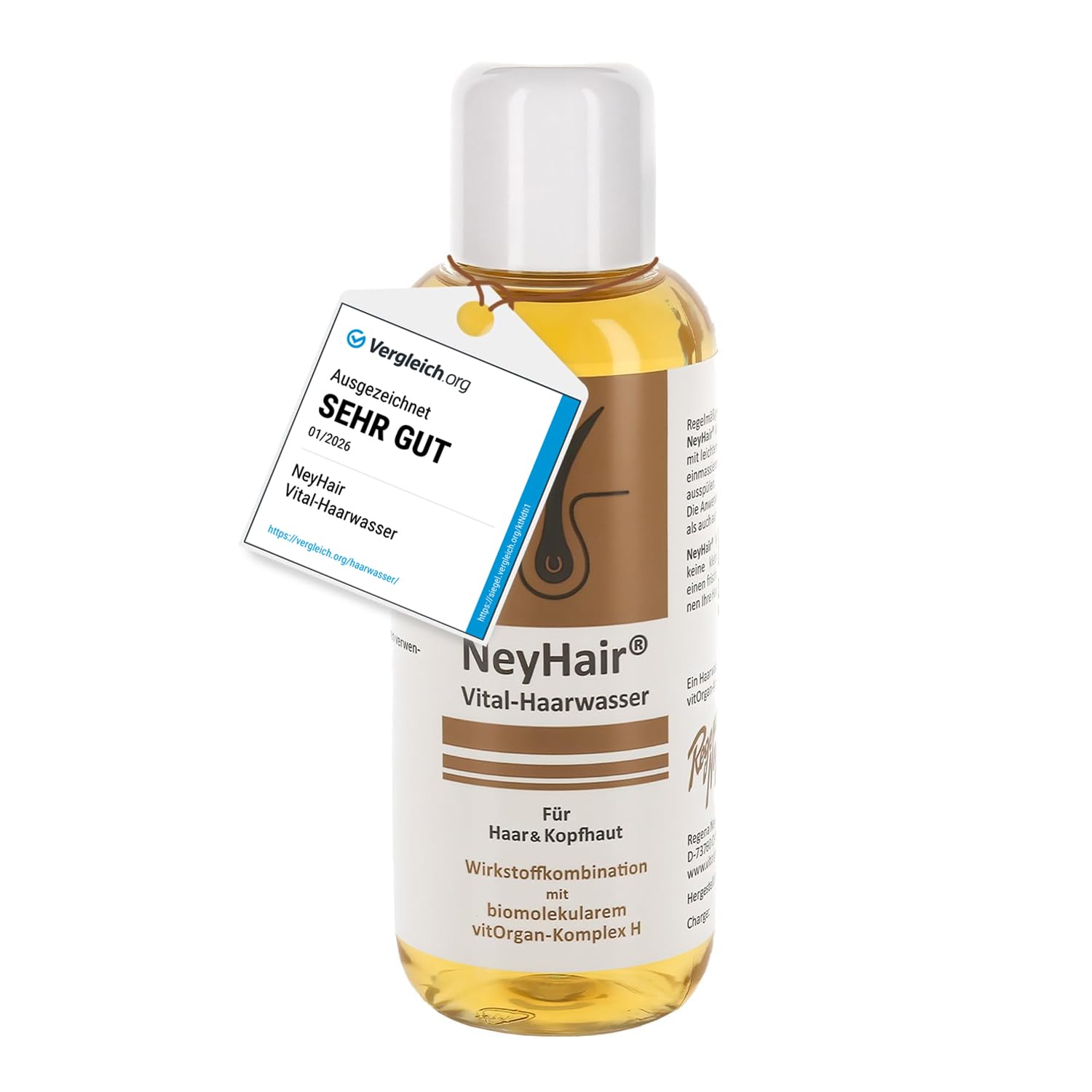 Vital-Haarwasser – Stärkende & vitalisierende Kopfhautpflege, Vital-Kur für kräftige Haare & vitale Kopfhaut, mit dem einzigartigen vitOrgan-Komplex H, ohne Silikone und Parabene, 200 ml