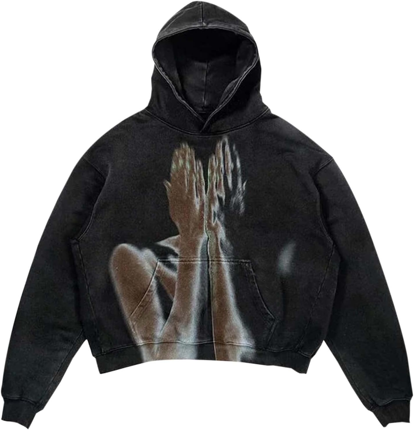 レディース プラスサイズ フリース パーカー ルーズフィット 長袖 フード付き スウェットシャツ ファッションプリント プルオーバー