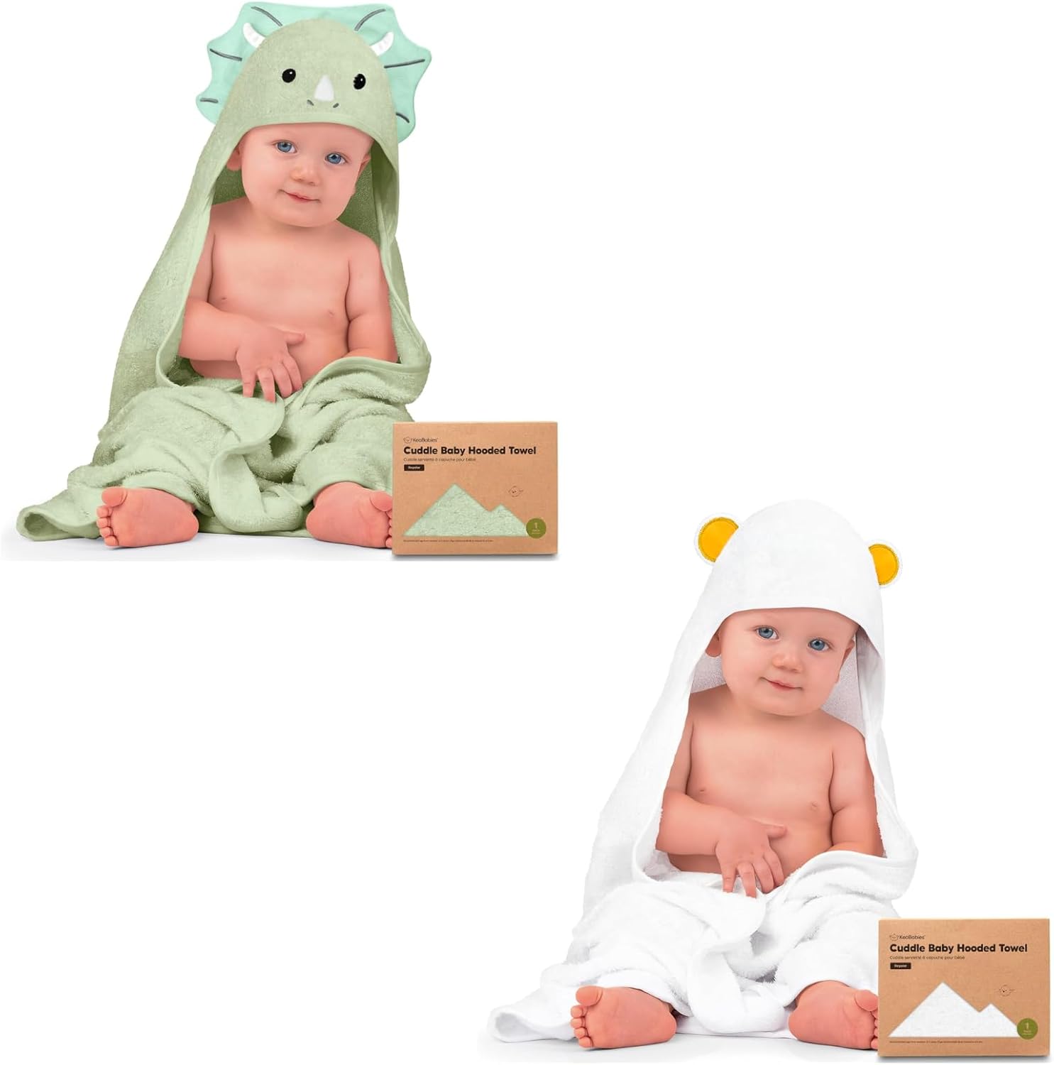 KeaBabies Hooded Baby Towel for Newborn - Large Baby Bath Towels with Hood for Boys, Girls, Toddler, Extra Absorbent & Soft Newborn Bath Essentials