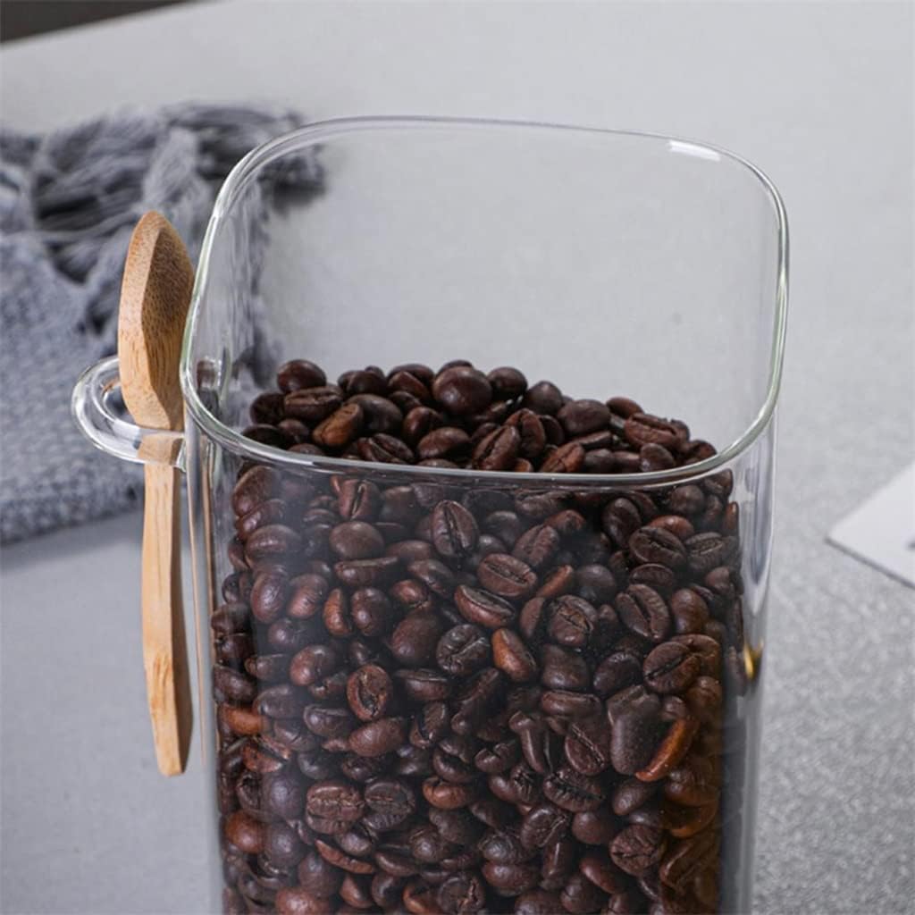 Sealed Glass Kitchen Storage Bottle Food Container Tea Coffee Bean