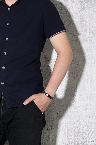 Miniatura 4 de XUANPAI Pulseras de alerta médica para hombres y mujeres con grabado gratuito ajustable de acero inoxidable para emergencias médicas de