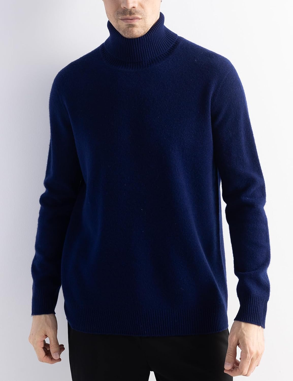 Chanyarn Men's 100% Merino Wool Sweater 2025 Fall Winter First-Line Ready to Wear High Neck Long Sleeve Seamless Knit Sweater
