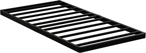 Miniatura 54 de Somier individual XL de 9 pulgadas, base de cama de metal resistente con funda de tela, base de colchón, fácil montaje, sin ruido, color negro 9