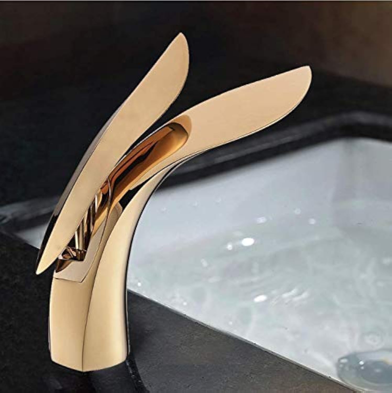 24x7 eMall Premium Heavy Single Lever Basin Mixer ~ with 2 Braided Connection Pipes 450mm (Without pop-up) (Golden Leaf) (B0846N17P8) Amazon Price History, Amazon Price Tracker