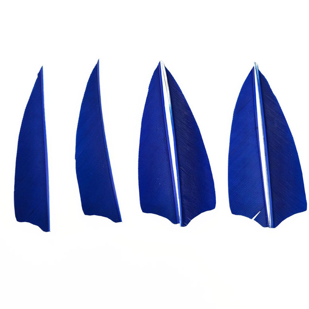 50 Pcs 4Inch Vanes Natural Turkey Feather Shield Cut Fletches Arrows – ONTFIHS
