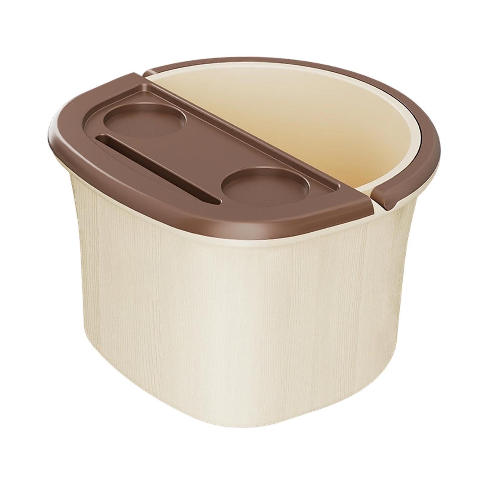 Baignoire de bain de pieds beige bassine pour les pieds peu encombrant