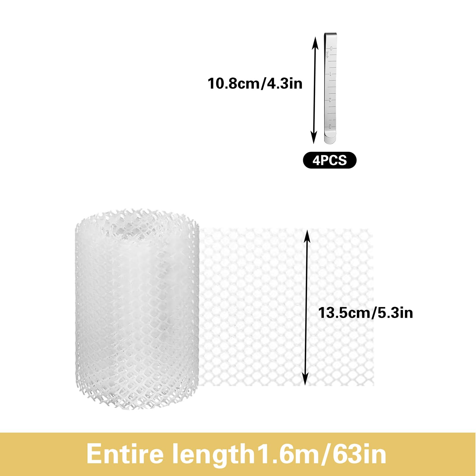 2er-Set Zuckerwatte Netz und Clip Stabilisator Marshmallow Werkzeuge Zubehör für Zuckerwattemaschinen für Küche 1,6 m x 12 cm
