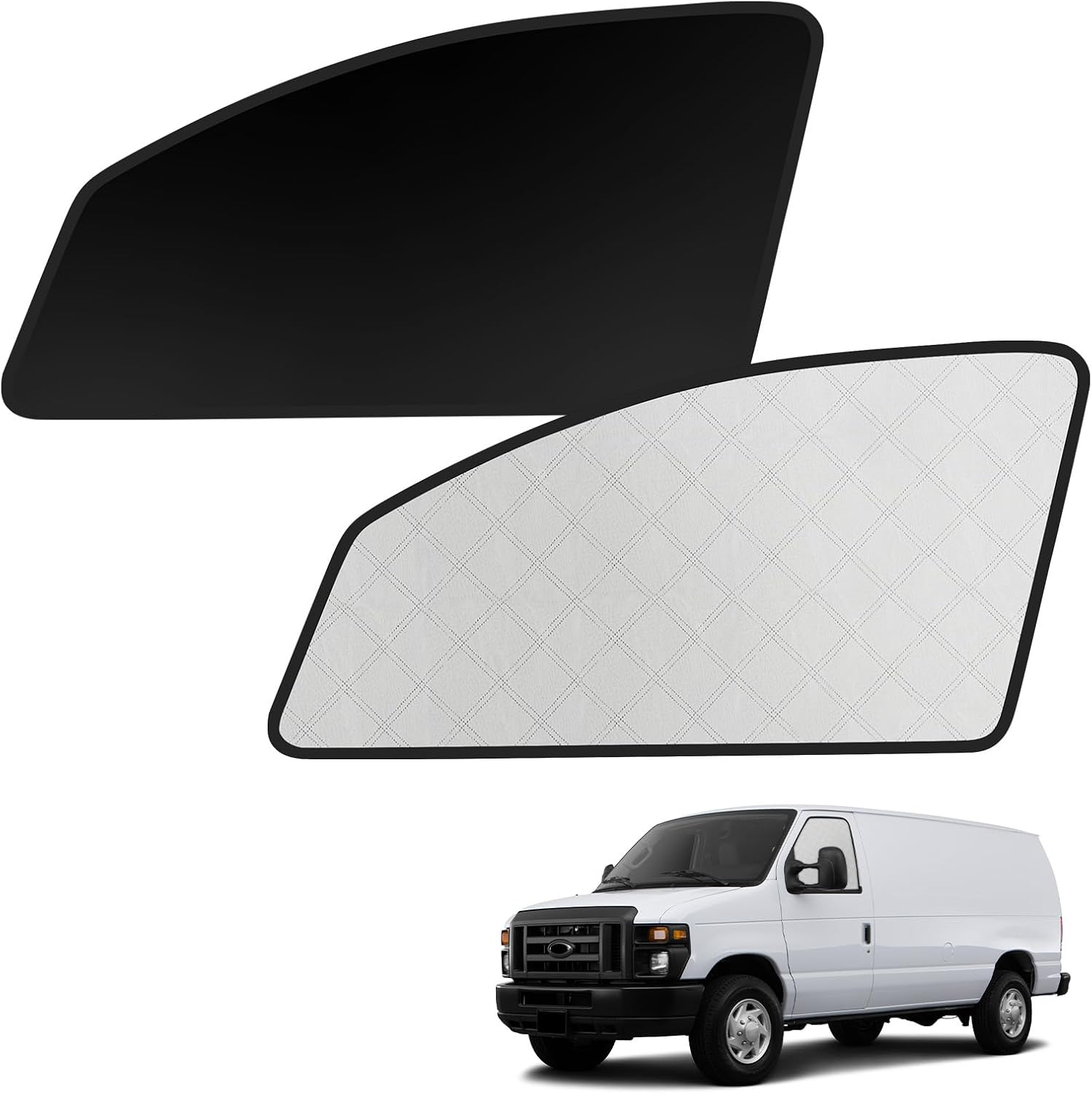 2 Pcs Magnetic Side Window Sun Shade for Ford E-Series 92-26