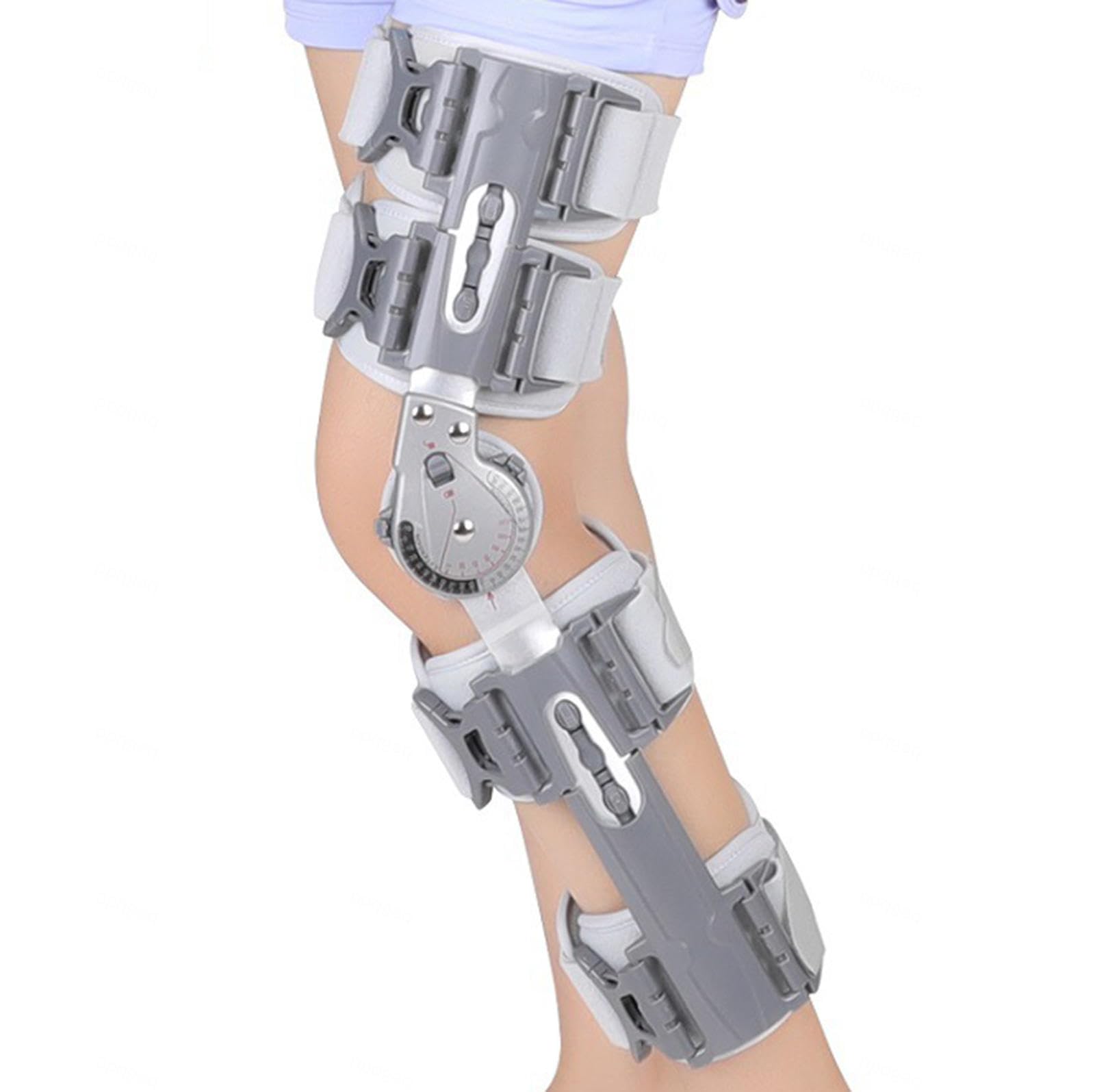 Inmovilizador de Rodillera Ajustable con Bisagras El Soporte de Rodilla Ajustable Ayuda a Estabilizar La Rodilla Alivio Efectivo de ACL, Artritis, Dolor de Tendinitis,para Hombres y Mujeres
