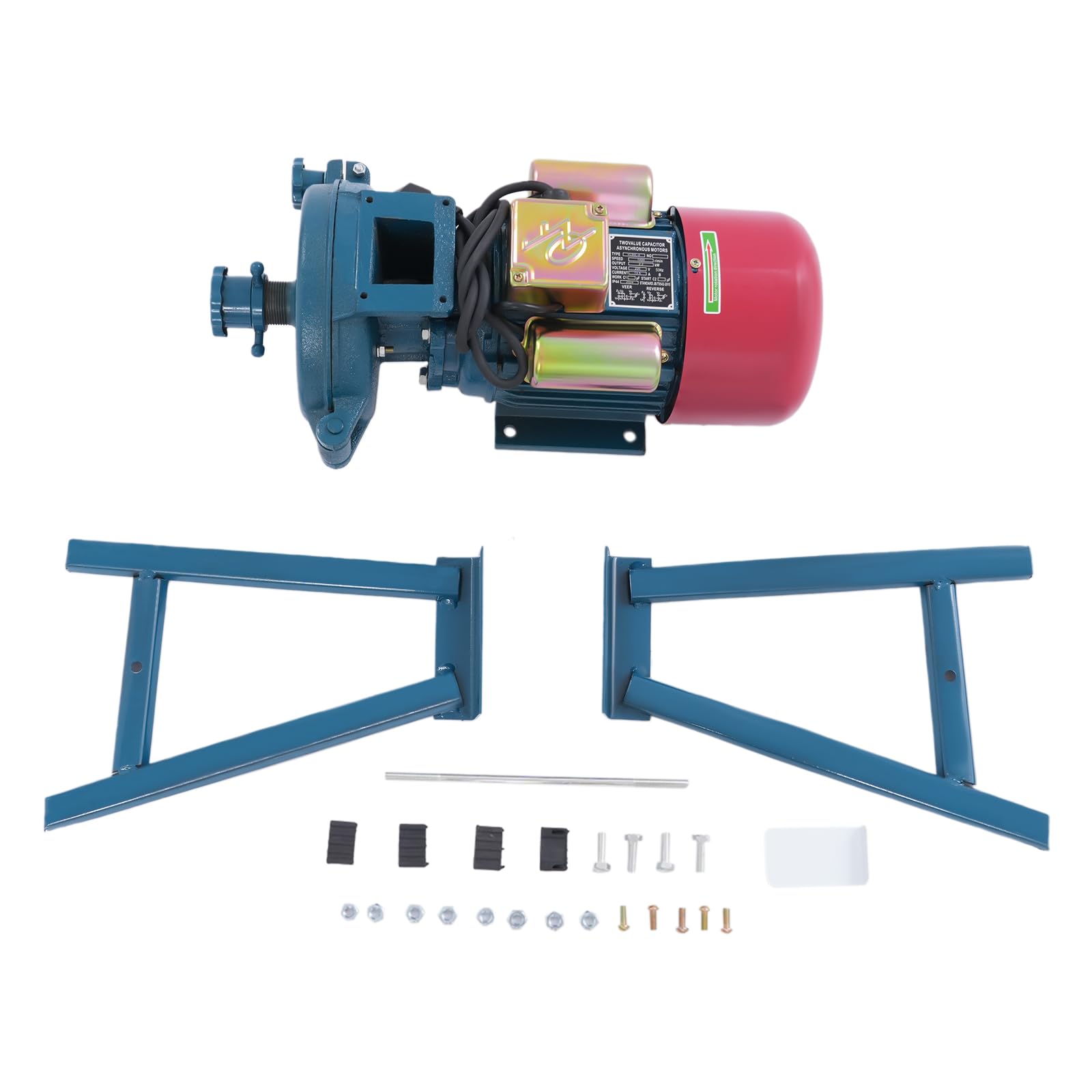 Moulin à Céréales Electrique 2200W pour Grains Maïs Paille Aliments 54kg/h Haute Performance avec Entonnoir en Acier 60 Maille 220V Prise EU