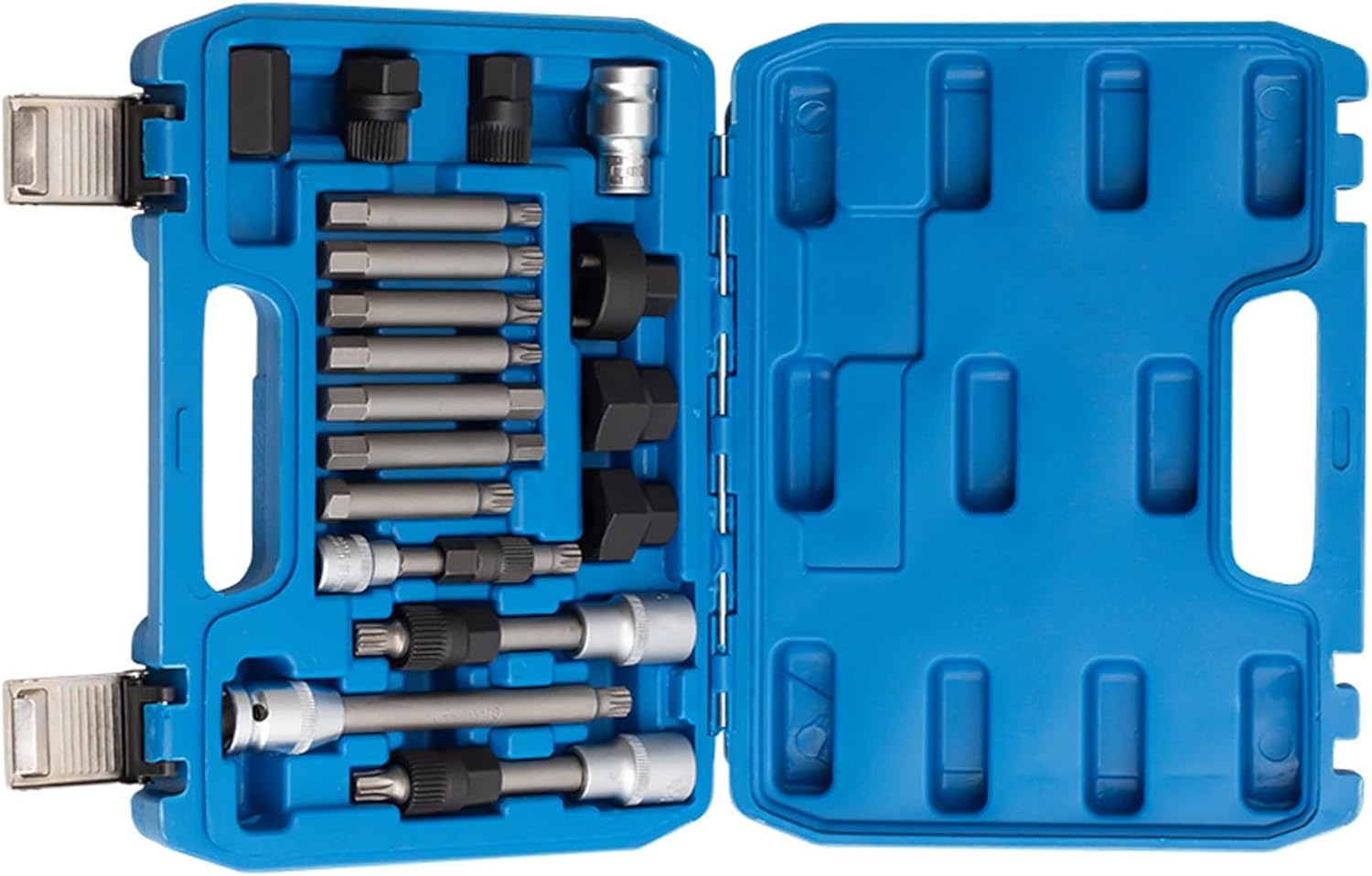 18Pcs Multipurpose Automobile Pulley Puller Tool Set Includes Carrying Case for Easy Storage Freewheels Remover Tool