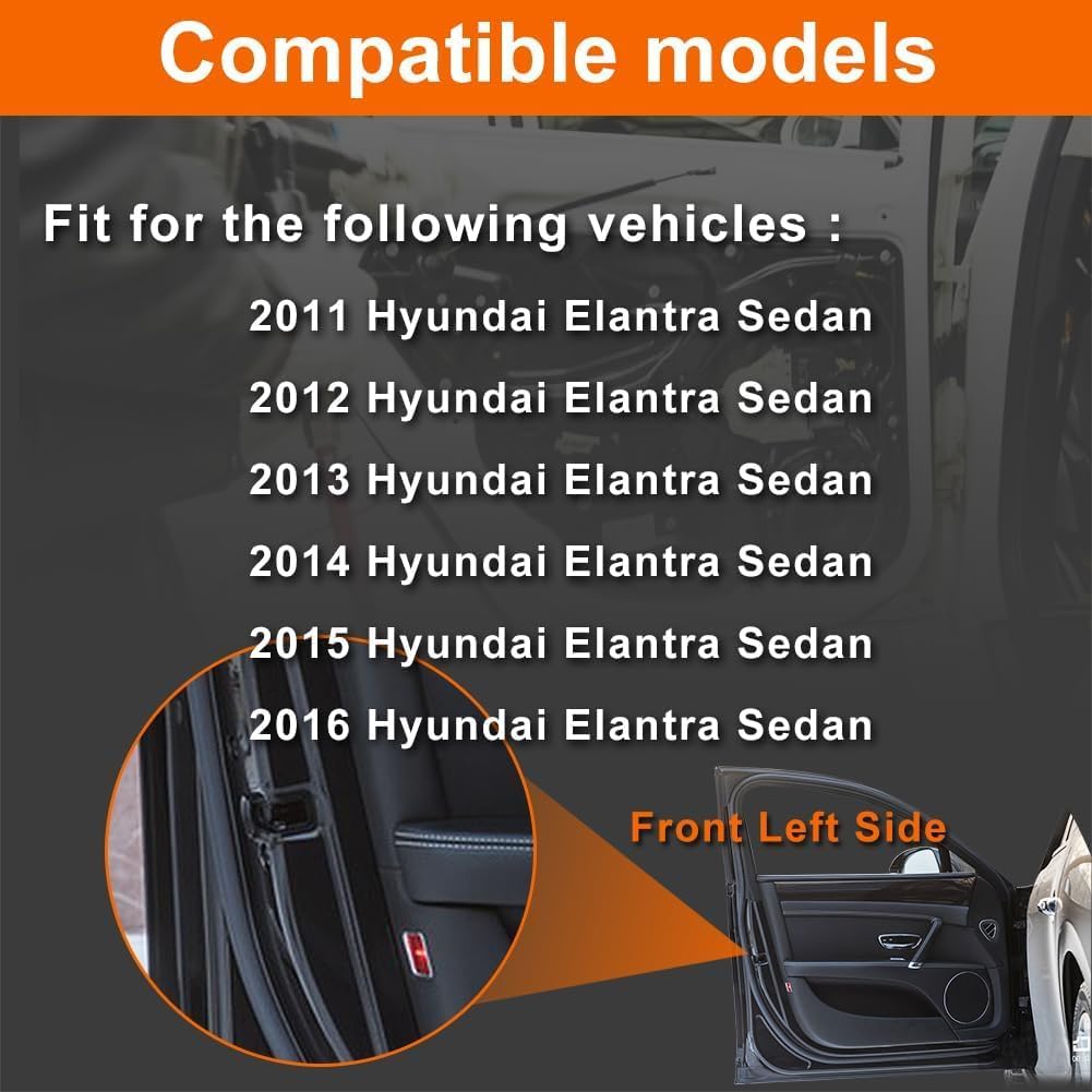 Door Lock Actuator Compatible with Hyundai Elantra 2011-2016 Sedan Front Left Driver Side