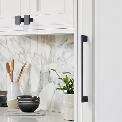 Miniatura 5 de TUNNY Paquete de 10 Konb clásico para gabinetes, color negro mate, herrajes para muebles de cocina, dormitorio, muebles, tiradores de gabinete