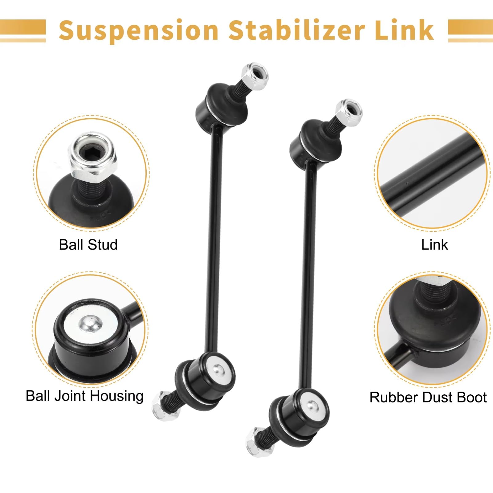 Bieletas de Barra estabilizadora Delantera 2 Piezas Bieleta de Barra estabilizadora Delantera 350610 Compatible con Opel para Vectra 1995-2003 para Combo 2001-2005 2006 2007 2008 2009 2010 2011