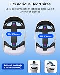 CIYOYO Head Strap for Meta Quest 3/3S, 10000mAh Battery Pack for Oculus Quest 3S/3 Accessories, Extended 6H Playtime with Enhanced Comfort and Balance, Adjustable Elite Strap, Free Lens & Case Cover
