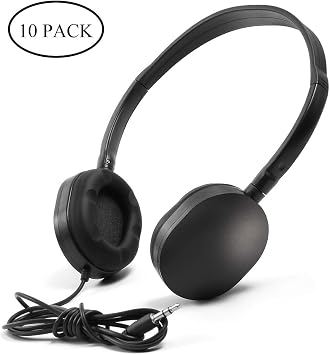 卸売バルクイヤホン ヘッドホン KaysentKHP-10B 10個パック 卸売ヘッドフォン 学校 飛行機 病院 学生 子供と大人用