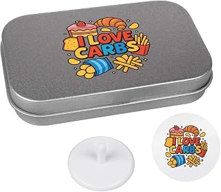 Azeeda ' I Love Carbs Food Design' Golf Markers Gift Set (GO00083182)