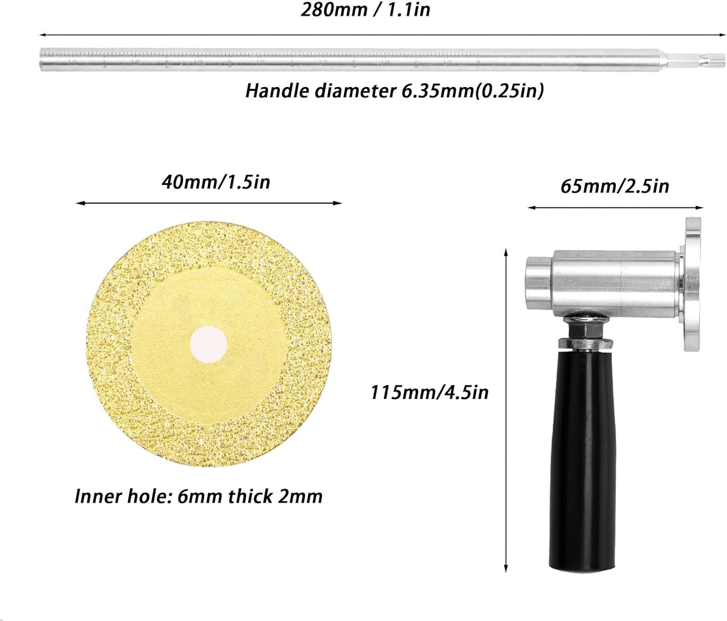 Adjustable Cutting Depth Inside Pipe Cutter with 1/4in Hex Shank 6 Saw Blades for PVC Pipes PVC Cutting Tool for Plumbing