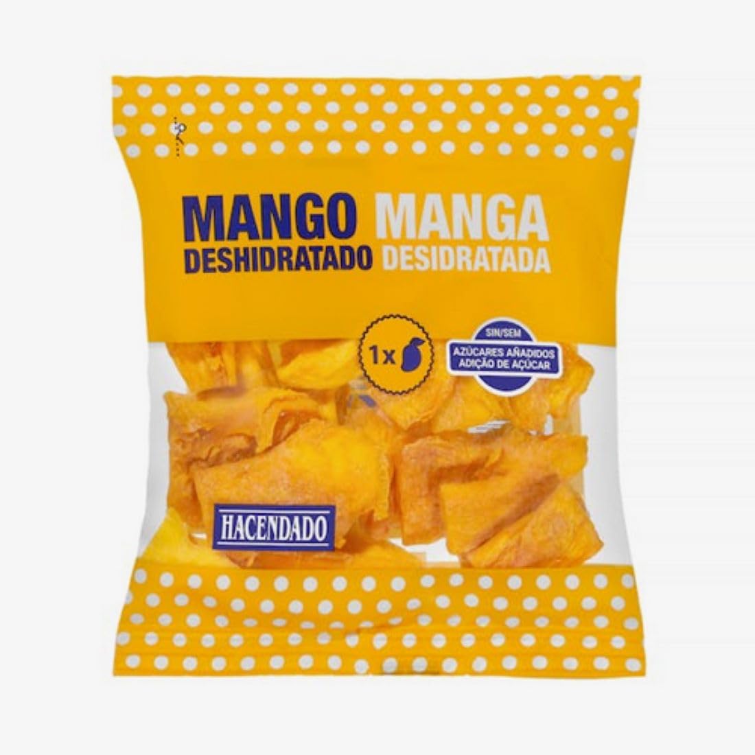 Getrocknete Mango Hacendado ohne Zuckerzusatz 12er-Pack