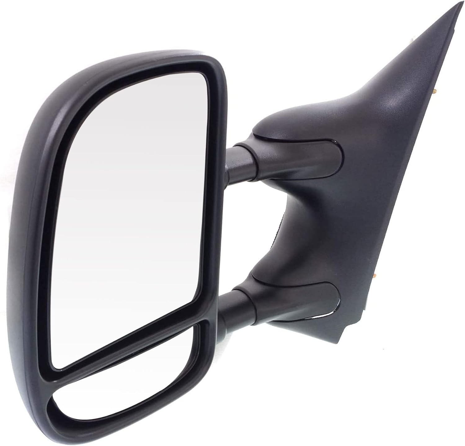 PartsFlow Manual Left Driver Side Door Mirror For 2002-2016 Ford E-350 Super Duty/E-150/E-250/Econoline Van/Econoline/E-150 Club Wagon/E-350 Club Wagon/E-150 Econoline Club Wagon/E-250 Econoline