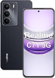Realme C71 5G Smartphone 8GB RAM 256GB ROM Tela de 6.67' 120Hz, 5000mAh Batteria Octa Core Dual SIM (Negro)