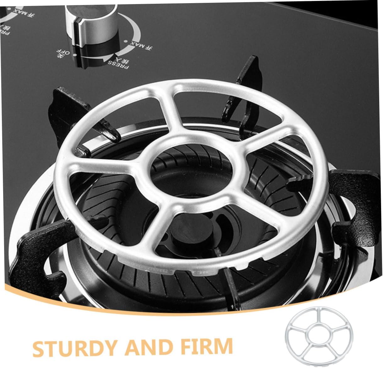 Cabilock 4pcs Non-slip Wok Ring for Gas Stove Reliable Kitchen Holder for Stable Cooking Easy Installation Fit for Frying Pans and Cookware