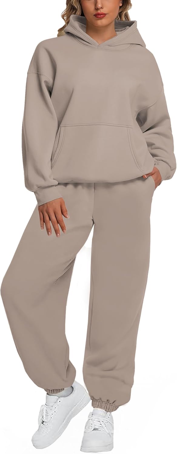 Kottke Womens 2 Piece Outfits Lounge Hoodie Sweatsuit Sets Plus Fall Fashion Clothes Pants Tracksuits