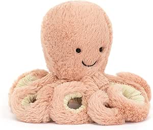 Jellycat Odell Octopus Stuffed Animal, Tiny, 6 inches