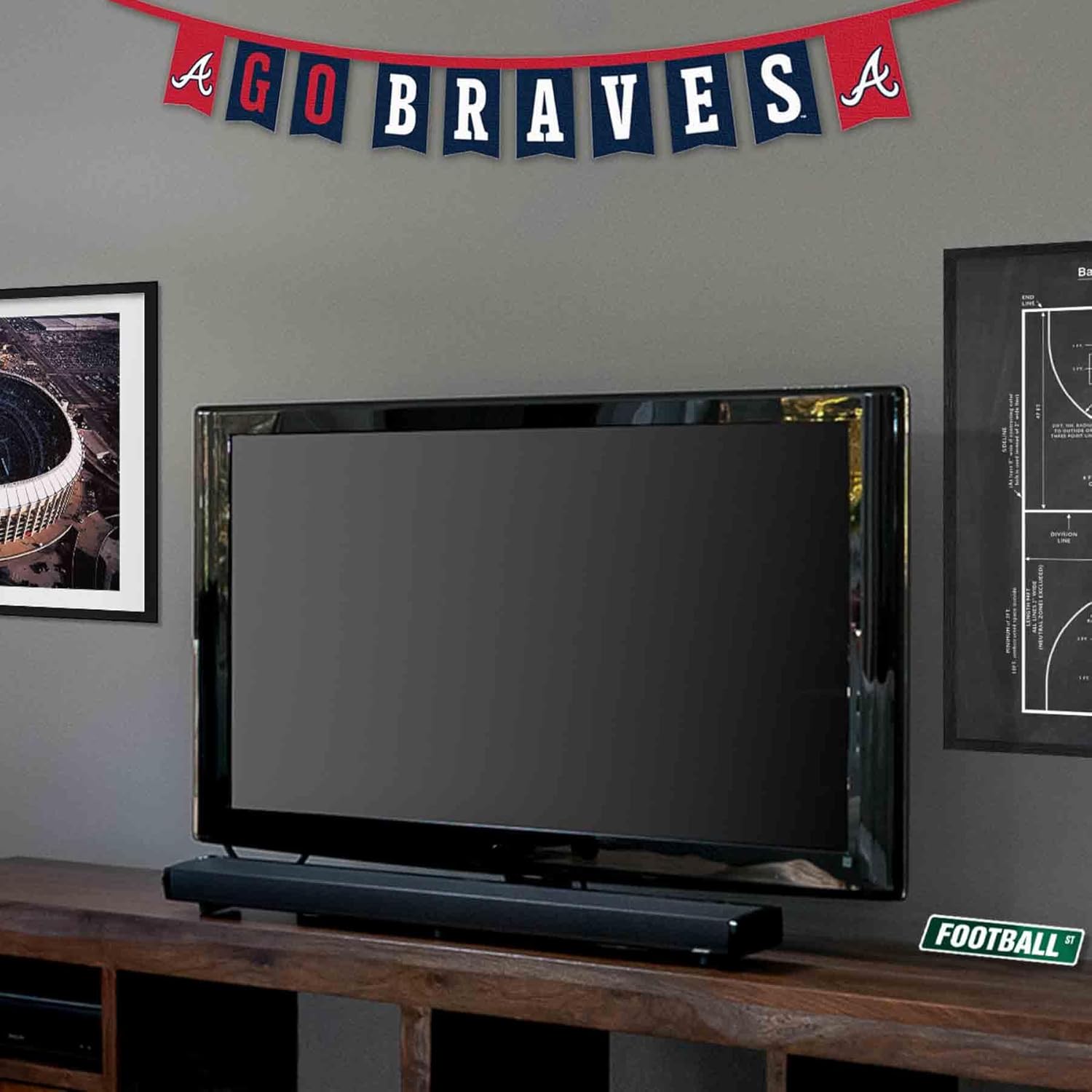 WinCraft Atlanta Braves Banner String Pennant Flags - Image 4