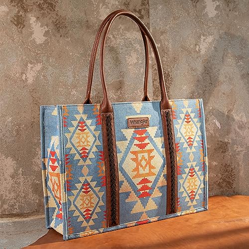 Image of Wrangler Tote Bag for Women Western Purse and Aztec Satchel Handbag