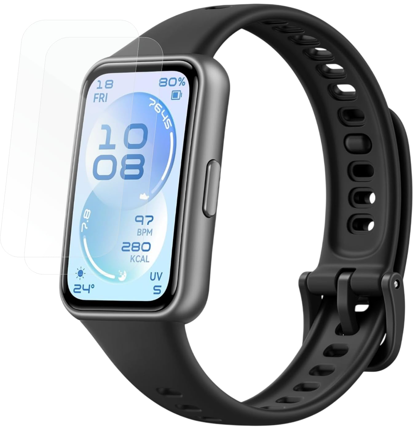 FASHEEN 2 Pack SmartWatch Screenguard Compatible With HUAWEI Band 11 || Full Edge to Edge Hydrogel TPU Watch Screen Protector, Screen Guard not a Tempered Glass-picture-31