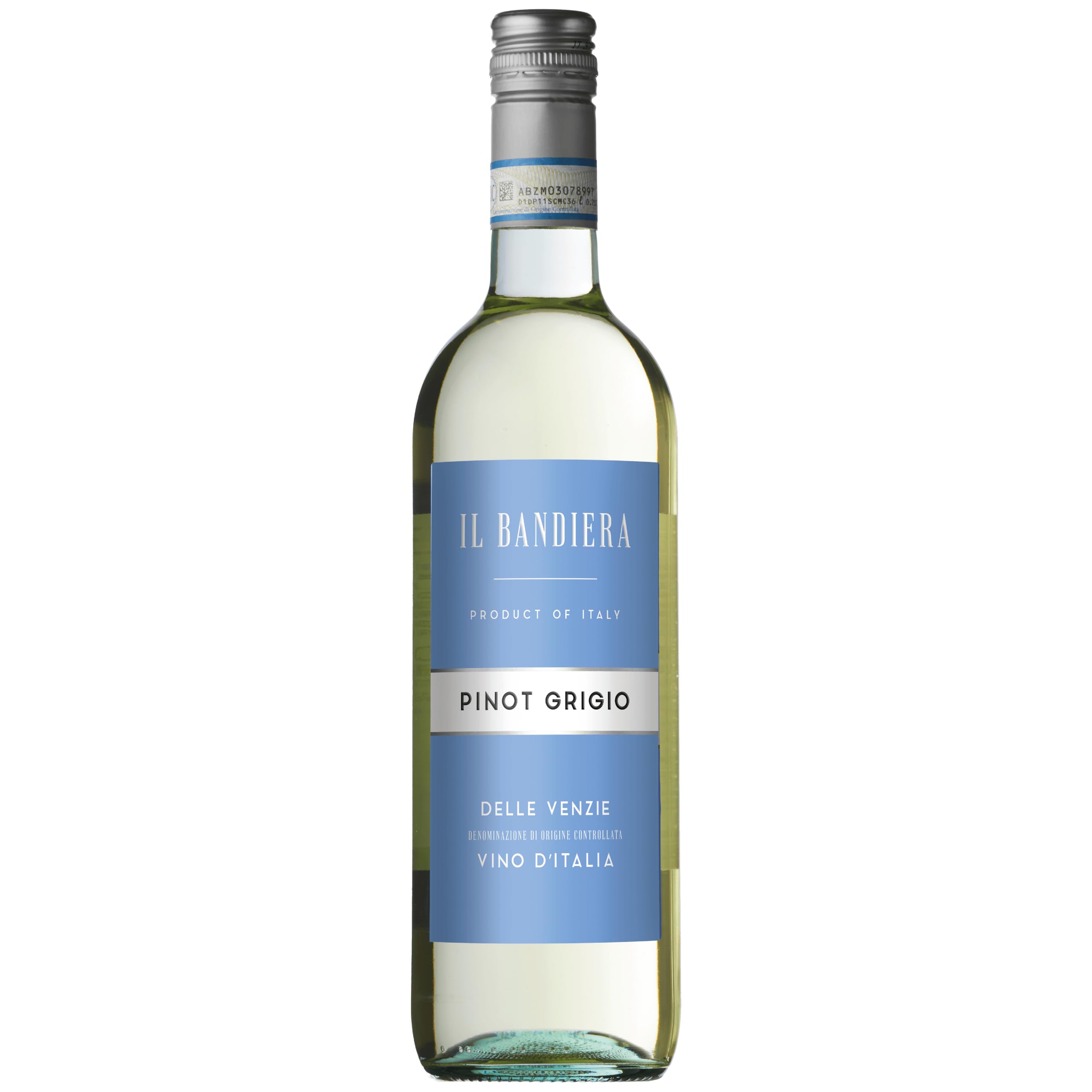 Il Bandiera Pinot Grigio White Wine 75cl – Veneto, Italy | 11% ABV | Crisp Green Apple, Citrus & Hint of Stone Fruit | Vegan-Friendly & Unoaked | Perfect with Seafood, Pasta & Easy Weeknight Dining