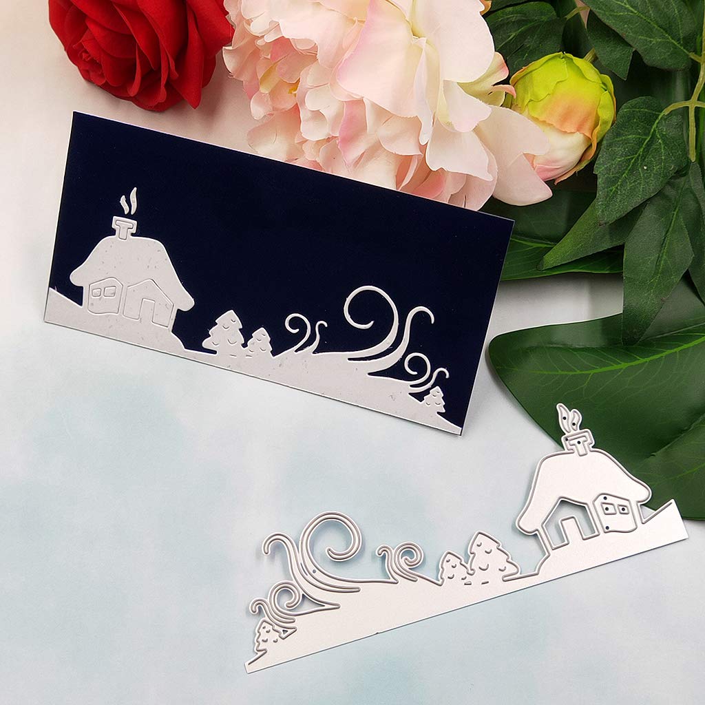 Fustella In Acciaio Per Scrapbooking – Bordo Libro 11,7x8 Cm – Ideale Per Biglietti, Album E Decorazioni Fai Da Te