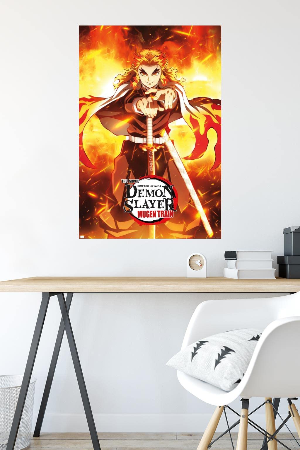 Amazon.co.jp: 鬼滅の刃 無限電車 蓮国杏寿郎 ワンシート 壁ポスター