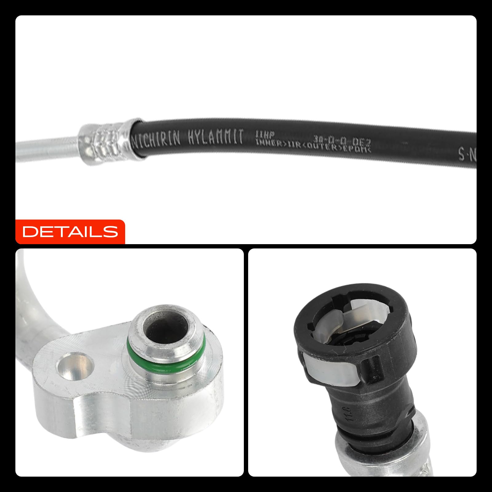 Frankberg Tubo di Carica Refrigerante Tubo per il Clima Compatibile con Grande Punto 199 1.2L 1.4L 2005-2015 Replace# 51751095