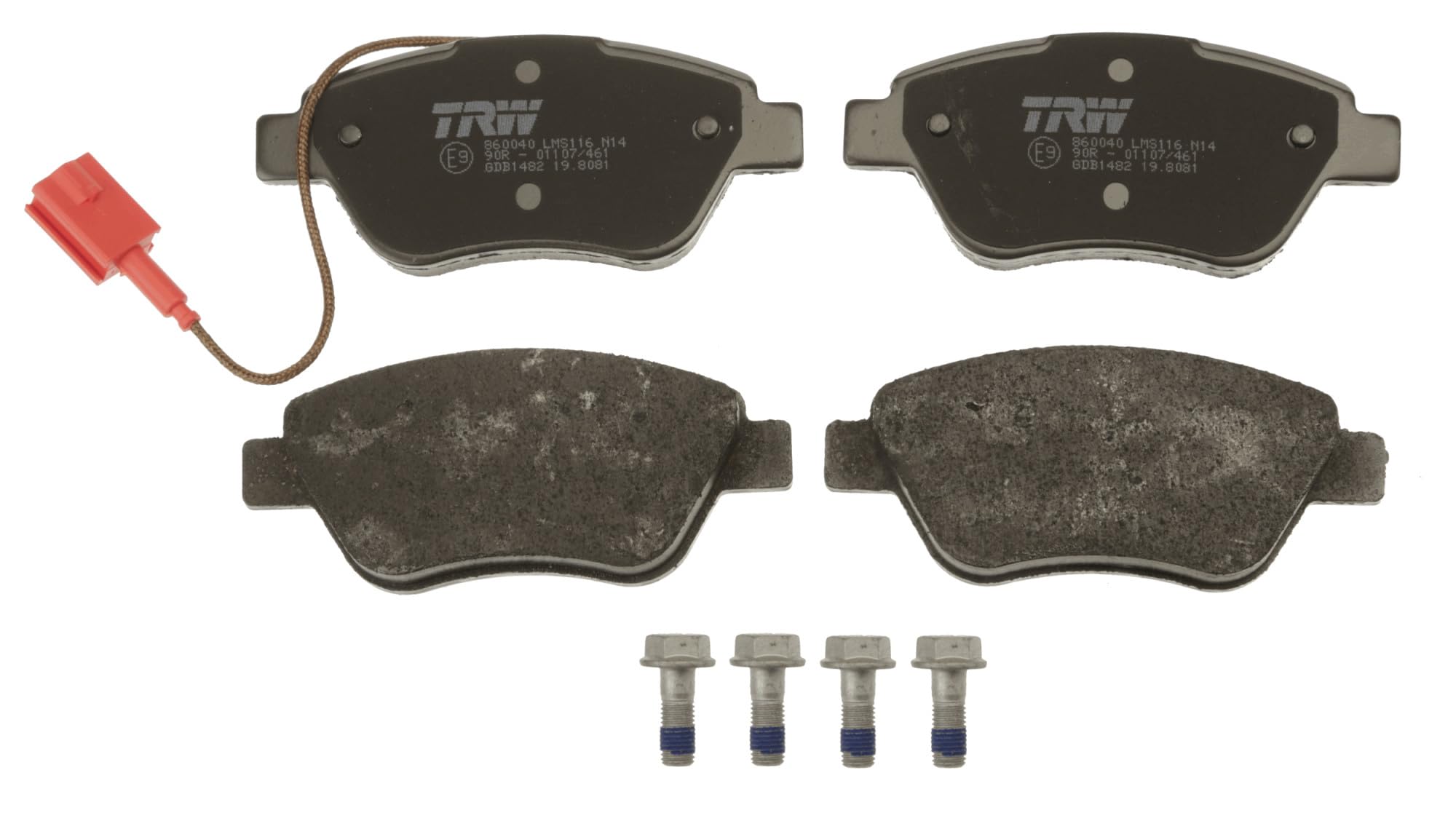 Front TRW-OE GDB1482 Brake Pad Set, disc brake for ,ALFA ROMEO,CITROËN,FIAT,PEUG