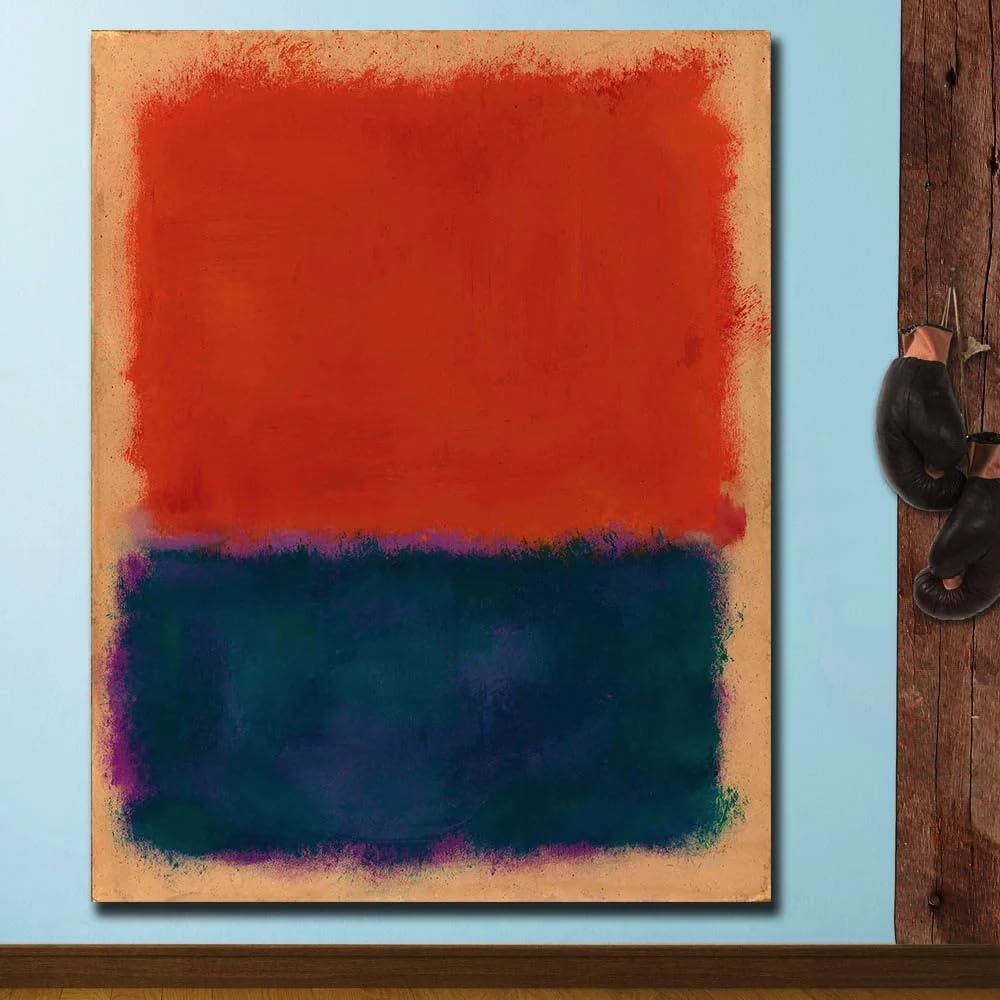 LTjiajuypd Canvas Prints Oil Painting Poster Wall Pictures For Living Room Abstract Mark Rothko Painting On Art Home Decor Modern(60x85cm)