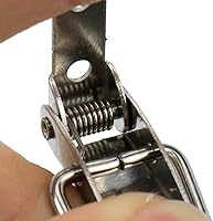 Vista 3 de Pestillo de palanca de resorte mini tamaño Pestillo de caja de herramientas de 44mm/1.73" de longitud - Paquete de 10