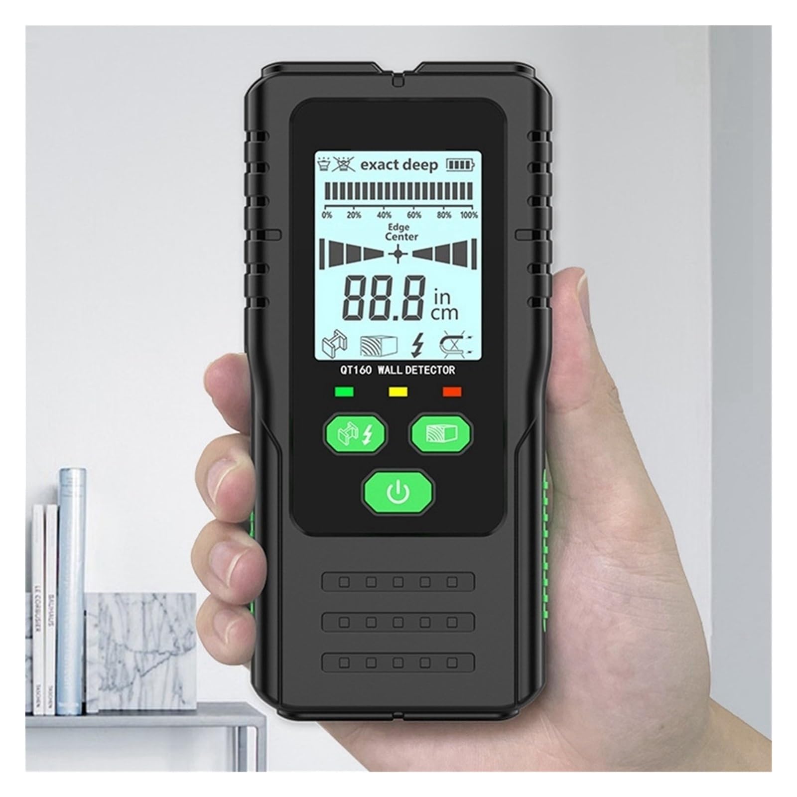 Detector Vigas Buscador De Vigas De Pared, Escáner, Buscadores De Vigas Magnéticas, Detector De Cables De CA De Tuberías De Vigas con Imán De Madera Y Circonio