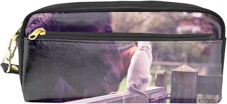 Amazon ペンケース ペンポーチ 大容量白猫白猫 おしゃれ かわいい ボックス 筆箱 筆入れ シンプル 小物 ペンケース 文房具 オフィス用品