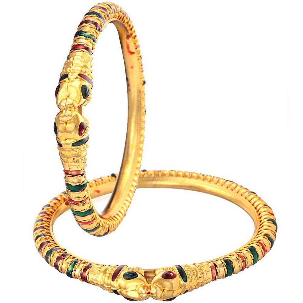 See full amazon price history chart for ZENEME Bangle Gold Plated Precious Golden Meenakari Kada Set Of 2 Bangle Jewellery For Women & Girl (2.4) ZENEME Bangle Gold Plated Precious Golden Meenakari Kada Set Of 2 Bangle Jewellery For Women & Girl (2.4) (B01GPXERGI) Amazon Price History, Amazon Price Tracker