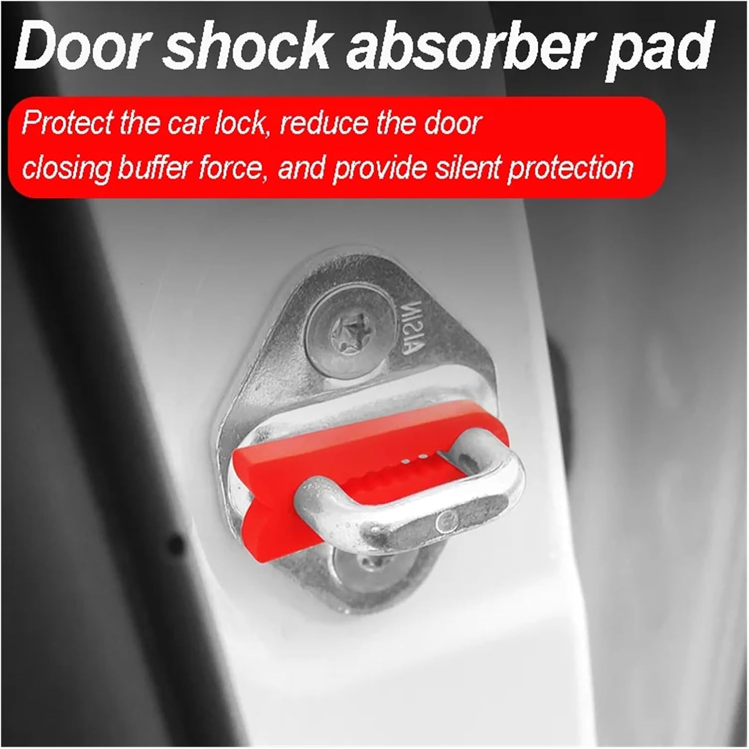 14 Sets Sound Damper Door Lock Buffer for Duster 2 Captur Kaptur Arkana Fluence Soundproof Screaks Deaf Seal Deadener(Yellow)