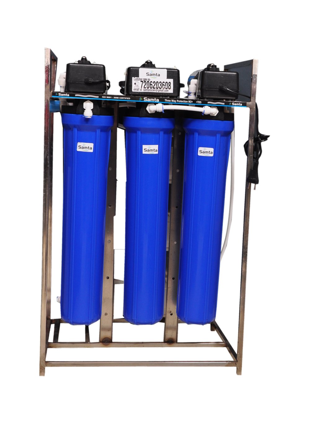 SAMTA Aqua 100 LPH RO Plant (Heavy Duty) with Free Electrical Float Water Purifier System Commercial Ro Plant for School,Offices, Factory